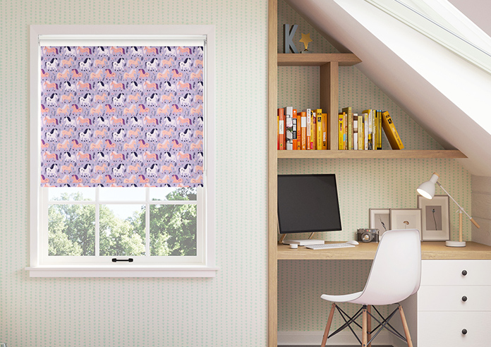 Pony Pals, Lilac - Roller Blind - Image 3